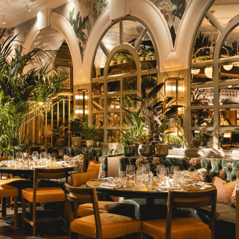 Ivy Nottingham restaurant booth seating