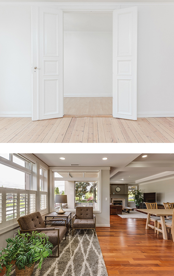 Scandi Interior - White Flooring and Open Space