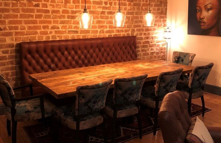 Brown Bespoke Banquette Seating