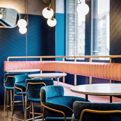 Bespoke bar banquette seating